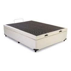 Imagem de Base Box Baú Viúva SP Móveis Sintético Bege - 45x128x188