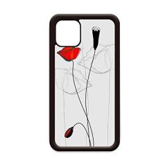 Imagem de Capa Red Flower Bud Arte abstrata milho para iPhone 11 Pro Max para Apple Mobile Case Shell
