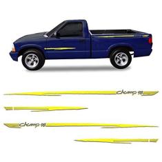 Imagem de Kit Faixa S10 Champ 1998 Adesivo Lateral Modelo Original