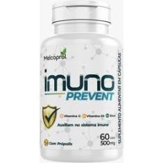 Imagem de Imuno Prevent 500mg 4x 60 cápsulas Vit C, D3 e Zinco Melcoprol