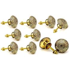 Imagem de 5MoonSun5 Puxadores de porta de latão/puxadores de gaveta maçanetas de porta de cómoda/Puxadores de puxar e empurrar para armários, guarda-roupas e armários de cozinha/Decoração de hardware clássica