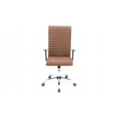 Imagem de Cadeira Esteirinha Almofadada Presidente para Escritório - Marrom - Premium - LMS-BL-121640