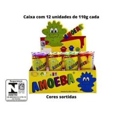 Imagem de Massinha Amoeba Original 12 Unid De 110G Slime Gelatinosa