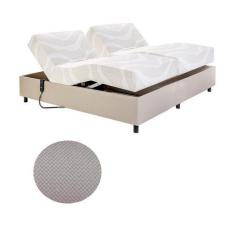 Imagem de Cama Casal Centauro Linho Areia Bugatti 140X200x64 Pilati