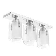 Imagem de Lustre Plafon Calha De Vidro Triplo