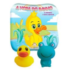 Imagem de Livrinho De Banho Infantil Bebe + 2  Brinquedos De Esguicho - Blu Edit