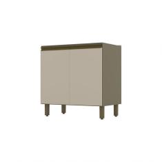 Imagem de Balcão 02 Portas 80 Cm Connect Henn Duna Com Cristal