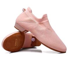 Imagem de Sapatos de dança femininos masculinos com multiuso, ultra portátil e sola antiderrapante tênis de dança casual