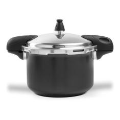 Imagem de Panela De Pressão Cerâmica Brinox Indução 5,4L Preta