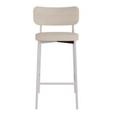 Imagem de Banqueta Alloa Fixa com 4 Pés 50 X 44,7 X 163,5cm com 1 Unidade Areia/Branco Epoxi