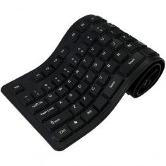 Imagem de Teclado Emborrachado Resistente à Água - Preto - Borracha