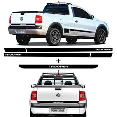 Imagem de Kit Saveiro Trooper 2010 2011 Faixa Traseira e Lateral 