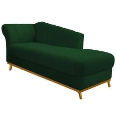 Imagem de Recamier Vanessa 185cm Lado Direito Suede Verde - Adj Decor