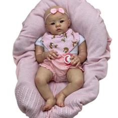 Imagem de Bebe Reborn Boneca Carequinha Realista Corpinho Em Tecido - Ana Dolls