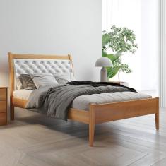 Imagem de Cama Solteiro Vivare Josandro Móveis Amêndoa/Marrom