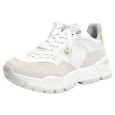 Imagem de Tênis Feminino Jogging Casual Metalizado Moderno Via Marte-Feminino