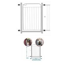 Imagem de Portãozinho Pet Com Extensor Para Cães e Gatos - 70 cm x 86 cm - Branc