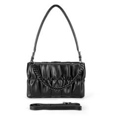 Imagem de Cinpode Bolsa de ombro, bolsa transversal, bolsa de grife, bolsa de sela para mulheres e meninas, Preto