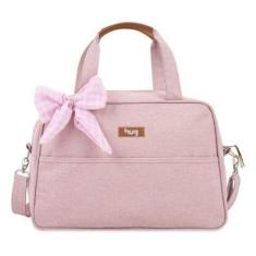 Imagem de Bolsa de Maternidade Hug Média Mescla Rosa-Feminino