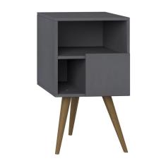 Imagem de Mesa De Cabeceira Retro 1008 Espresso Pes Palito Be Mobiliario