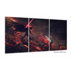 Imagem de Quadro Decorativo Filme Star Wars 3 peças 120x60 cm em teci