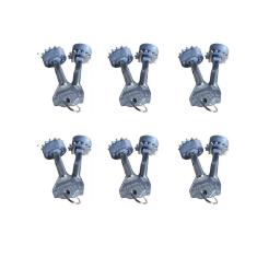 Imagem de 6 Cilindro Polyforte Trava Lateral Porta De Rolo Mesma Chave Mestrado