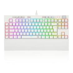 Imagem de TECLADO OPTICO MECANICO RGB REDRAGON BROADSWORD PRO BRANCO SWITCH AZUL