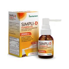 Imagem de Vitamina D Simpli-D 2.000UI Spray com 20ml Herbarium 20ml Solução Spray