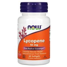 Imagem de Now Foods, Lycopene (10Mg) - 60 Cápsulas Softgels