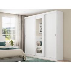 Imagem de Guarda Roupa Montana 3 Portas Branco Moveis Carraro