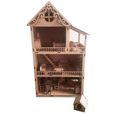 Imagem de Casinha Para Boneca Polly Lol - 46 Cm - Com Móveis - Kits E Gifts Css