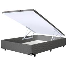 Imagem de Base Box para Colchão de Casal Itaflex Universal com Baú 40,5x138x188 cm - Grafite Chumbo