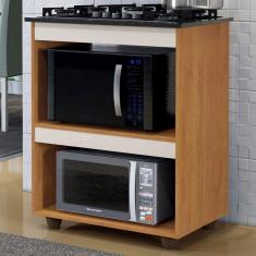 Imagem de Armário de Cozinha para Cooktop Turim Nature/Off White - Kaiki Móveis