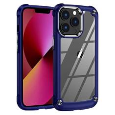 Imagem de Capa de telefone transparente para iPhone 13 Pro Max 12 11 XS Max XR X 7 8 Plus Transparente 3 em 1 Hard PC Back Cover, T3, para iphone 13 Pro