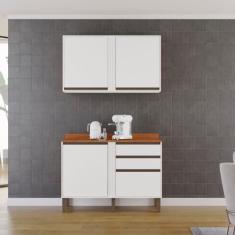 Imagem de Cozinha Compacta 4 Peças 4 Portas 2 Gavetas Pérola Branco
