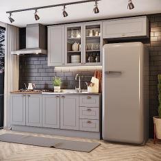 Imagem de Cozinha Compacta Com Aéreo Para Geladeira Amy Casa 812