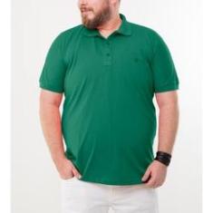 Imagem de Camiseta Gola Polo Masculina Plus Size Verde plp4