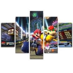 Quadro Decorativo Jogo Super Mario Yoshi 2 Peças M2