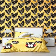 Imagem de Papel De Parede Adesivo Corações N012005 Rolo 0,58X3M