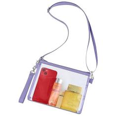 Imagem de Bagenius Bolsa transparente aprovada pelo estádio com alças removíveis para eventos esportivos de trabalho e concertos