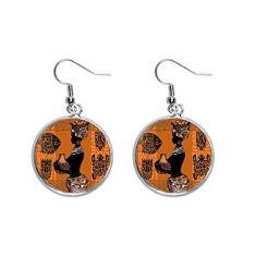 Imagem de Brinco aborígene afro-primitivo preto brinco pendente prata joia feminina