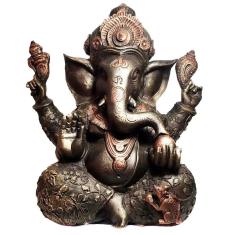 Imagem de Estátua de Ganesha Grande Resina Cor Bronze 30cm