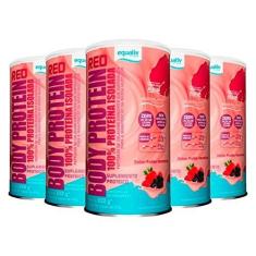 Imagem de Kit 5 Body Protein Equaliv 600g Frutas Vermelhas