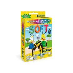 Imagem de Massinha de modelar soft 90G 6 cores Acrilex