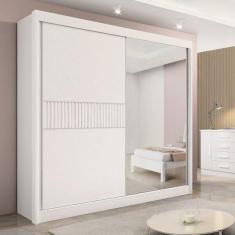 Imagem de Guarda-roupa Casal 2 Portas 6 Gavetas 100% Mdf Coliseu Ripado
