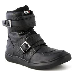 Imagem de Tênis Masculino Cano Alto RockFit Ramones Couro Fivelas-Masculino