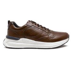 Imagem de Tênis De Couro Democrata Masculino Denim Brad Ultra Light 527101-Masculino