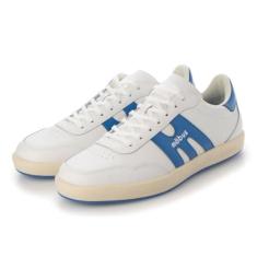 Imagem de MOBUS(モーブス) Tênis masculino casual de couro Klemens, Branco/azul safira, 38