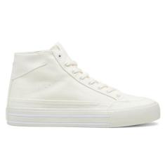 Imagem de PUMA Tênis masculino Court Classic Vulc Mid, Branco quente - branco puma, 39
