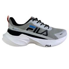 Imagem de Tenis Fila Progress Lite Masculino,Prata/Preto/Azul,43